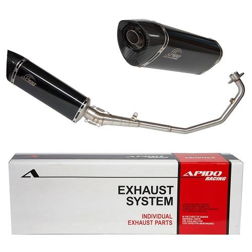 ΕΞΑΤΜΙΣΗ ΜΕ ΜΑΥΡΟ ΚΑΙ ΚΑΡΜΠΟΝ ΤΕΛΙΚΟ HONDA GTR 150 APIDO