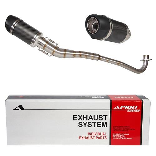 ΕΞΑΤΜΙΣΗ ΜΕ ΜΑΥΡΟ ΚΑΙ ΚΑΡΜΠΟΝ ΤΕΛΙΚΟ HONDA INNOVA 125 APIDO