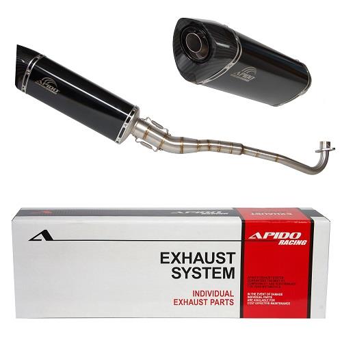 ΕΞΑΤΜΙΣΗ ΜΕ ΜΑΥΡΟ ΚΑΙ ΚΑΡΜΠΟΝ ΤΕΛΙΚΟ HONDA INNOVA 125 APIDO