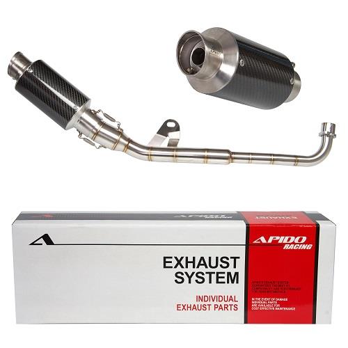 ΕΞΑΤΜΙΣΗ ΜΕ ΜΑΥΡΟ ΚΑΡΜΠΟΝ ΤΕΛΙΚΟ HONDA ASTREA GLX/C YAMAHA CRYPTON R 105/115/105