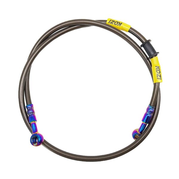 ΣΩΛΗΝΑΚΙ ΦΡΕΝΟΥ ΥΨΗΛΗΣ ΠΙΕΣΕΩΣ 100CM KOZI ΜΑΥΡΟ