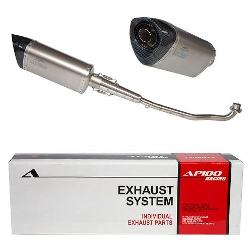 ΕΞΑΤΜΙΣΗ ΑΣΗΜΙ-ΚΑΡΜΠΟΝ HONDA SUPRA X125 APIDO