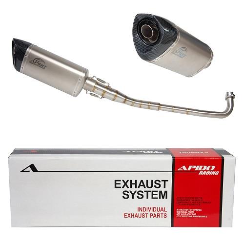 ΕΞΑΤΜΙΣΗ ΜΕ ΑΣΗΜΙ-ΚΑΡΜΠΟΝ ΤΕΛΙΚΟ KAWASAKI ZX130/MODENAS XCITE130 APIDO