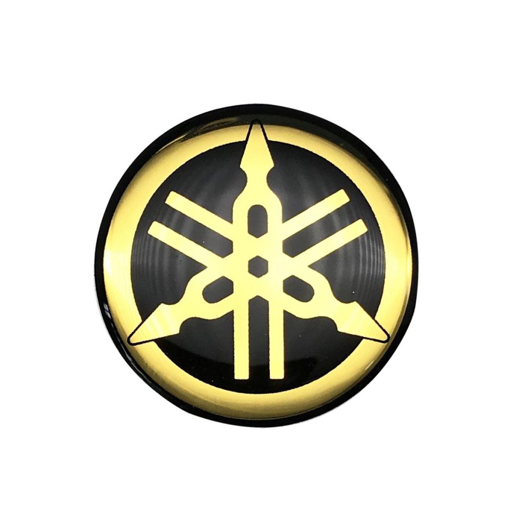 ΑΥΤΟΚΟΛΛΗΤΟ ΕΜΒΛΗΜΑ ΜΙΚΡΟ ΓΝΗΣΙΟ YAMAHA CRYPTON X 135 ΧΡΥΣΟ