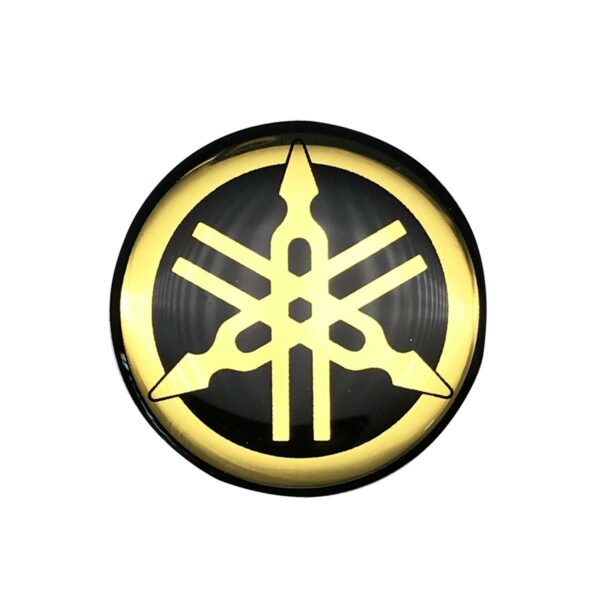 ΑΥΤΟΚΟΛΛΗΤΟ ΕΜΒΛΗΜΑ ΜΙΚΡΟ ΓΝΗΣΙΟ YAMAHA CRYPTON X 135 ΧΡΥΣΟ