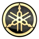 ΑΥΤΟΚΟΛΗΤΟ ΣΗΜΑ YAMAHA ΜΕΓΑΛΟ ΜΑΥΡΟ - ΧΡΥΣΟ