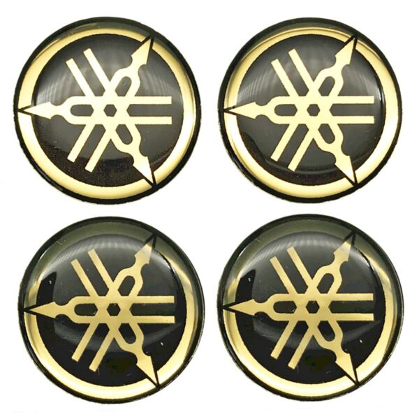 ΑΥΤΟΚΟΛΛΗΤΑ 4ΤΜΧ ΣΗΜΑ YAMAHA ΜΙΚΡΟ ΜΑΥΡΟ - ΧΡΥΣΟ