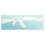 ΑΥΤΟΚΟΛΛΗΤΟ ΟΠΛΟ AK-47 ΑΝΑΓΛΥΦΟ ΜΠΛΕ - ΛΕΥΚΟ