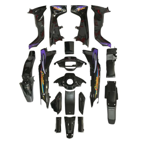 ΚΟΥΣΤΟΥΜΙ YAMAHA CRYPTON 4ST / JYM110 OEM ΜΑΥΡΟ SET