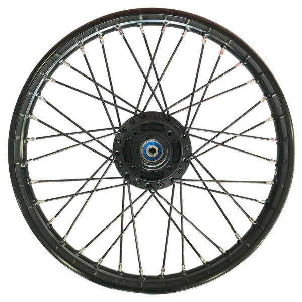 ΤΡΟΧΟΣ ΖΑΝΤΑΣ ΕΜΠΡΟΣ UNION ΜΑΥΡΟ ΣΤΕΦΑΝΙ ΜΑΥΡΟ ΚΕΝΤΡΟ ΝΙΚΕΛ ΑΚΤΙΝΕΣ ΜΕ ΡΟΥΛΕΜΑΝ YAMAHA CRYPTON 105 JAPAN