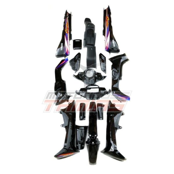 Κουστούμι σετ πλαστικά YAMAHA CRYPTON 105 μαύρο με αυτοκόλλητα
