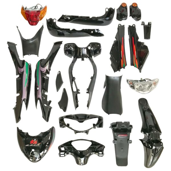 ΚΟΥΣΤΟΥΜΙ ΣΕΤ ΠΛΑΣΤΙΚΩΝ BAOTIAN FORTUNE / CHEETAH 110 (21ΤΕΜ) ΜΑΥΡΟ