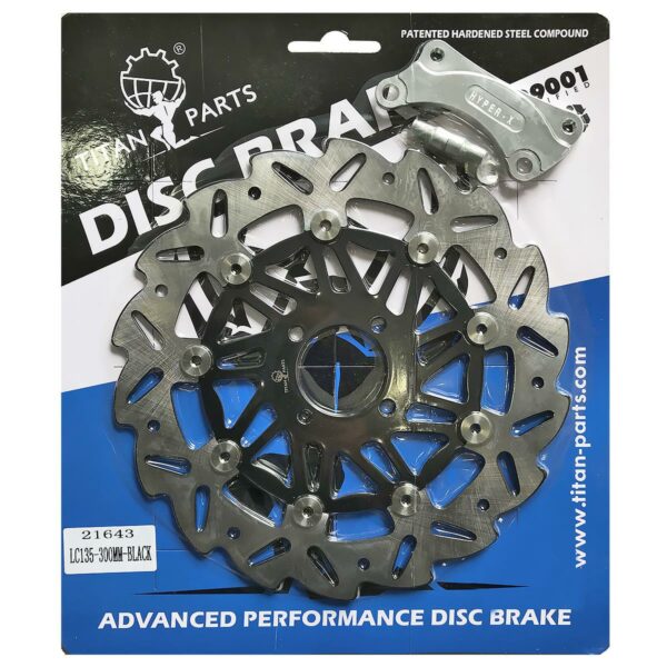 ΔΙΣΚΟΠΛΑΚΑ ΕΜΠΡΟΣΘΙΑ YAMAHA CRYPTON X 135 / T110 TTN ΜΑΥΡΗ