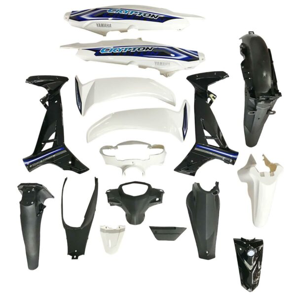 ΚΟΥΣΤΟΥΜΙ ΣΕΤ ΠΛΑΣΤΙΚΩΝ (16ΤΕΜ) YAMAHA T110 ΑΣΠΡΑ / ΜΑΥΡΑ