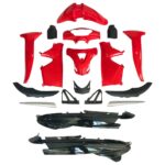 ΚΟΥΣΤΟΥΜΙ ΣΕΤ ΠΛΑΣΤΙΚΩΝ (14ΤΕΜ) ΓΝΗΣΙΟ MODENAS KRISTAR 125 ΚΟΚΚΙΝΟ ΜΑΥΡΟ