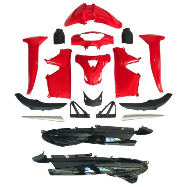 ΚΟΥΣΤΟΥΜΙ ΣΕΤ ΠΛΑΣΤΙΚΩΝ (14ΤΕΜ) ΓΝΗΣΙΟ MODENAS KRISTAR 125 ΚΟΚΚΙΝΟ ΜΑΥΡΟ