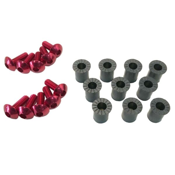 ΒΙΔΕΣ SHARK FAIRING ΧΡΩΜΑΤΙΣΤΗ ΚΟΚΚΙΝΕΣ ΣΕΤ M6 TAIWAN