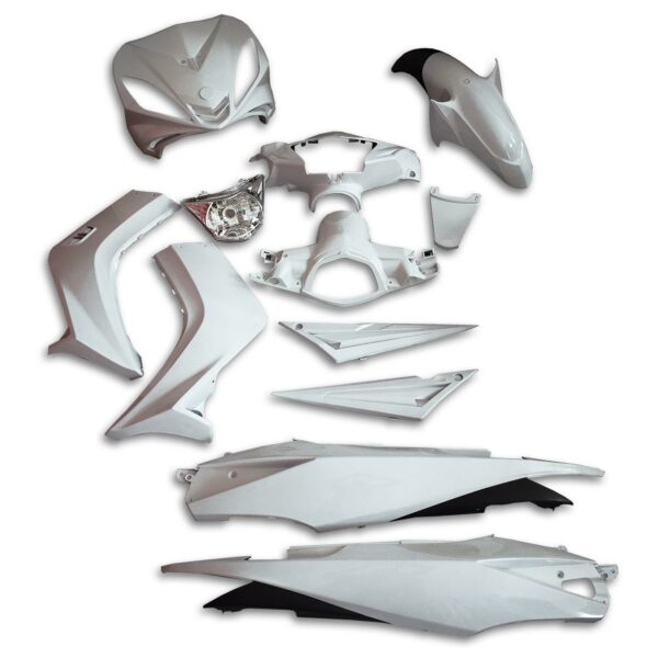 Κουστούμι σετ πλαστικά YAMAHA CRYPTON X 135 HLD άσπρο