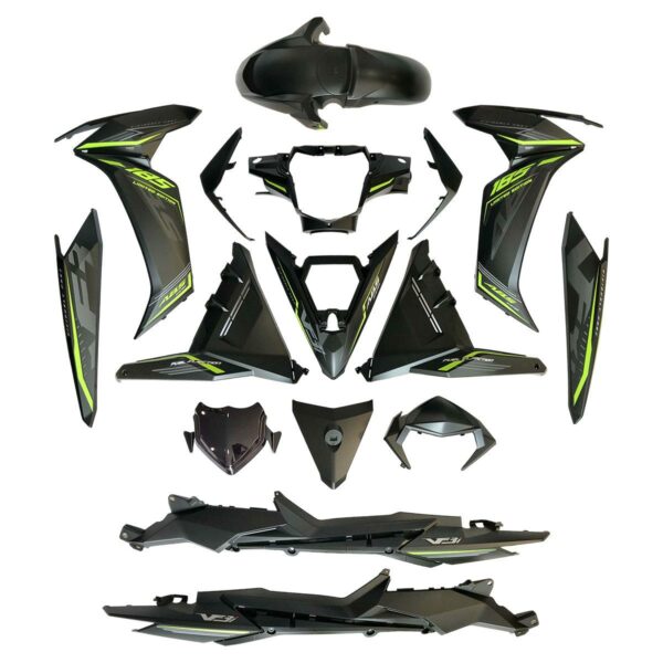 ΚΟΥΣΤΟΥΜΙ ΠΛΑΣΤΙΚΩΝ SYM VF 185 16 ΤΕΜ. VDOCTOR, ΜΑΥΡΟ ΜΑΤ