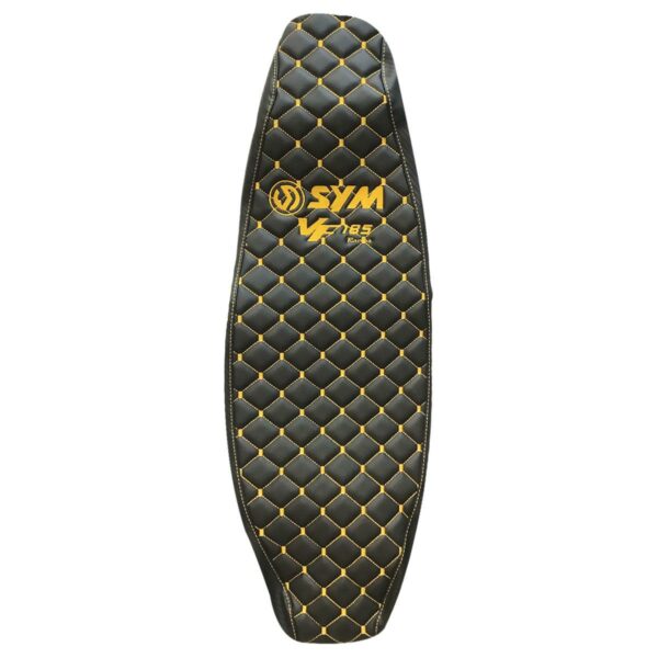 ΚΑΛΥΜΜΑ ΣΕΛΑΣ ΜΑΥΡΟ ΜΠΑΚΛΑΒΩΤΟ ΜΕ ΧΡΥΣΗ ΡΑΦΗ SYM VF 185