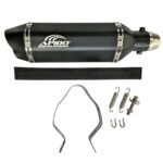 ΤΕΛΙΚΟ ΕΞΑΤΜΙΣΗΣ Φ51-300MM ΔΙΠΛΗ ΕΞΟΔΟΣ ΜΑΥΡΟ (M-4485) APIDO