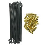 ΑΚΤΙΝΕΣ 9G 168MM ΜΑΥΡΕΣ ΜΕ ΧΡΥΣΑ ΚΑΨΟΥΛΙΑ ΕΝΙΣΧΥΜΕΝΕΣ 3.6ΜΜ RCB (RACING BOY)