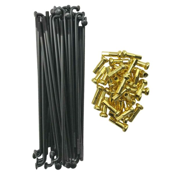 ΑΚΤΙΝΕΣ 9G 184MM ΜΑΥΡΕΣ ΜΕ ΧΡΥΣΑ ΚΑΨΟΥΛΙΑ ΕΝΙΣΧΥΜΕΝΕΣ 3.6ΜΜ RCB (RACING BOY)