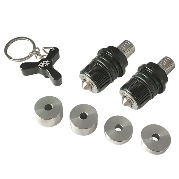 ΤΑΠΑ ΡΥΘΜΙΣΗΣ ΕΛΑΤΗΡΙΟΥ ΠΗΡΟΥΝΙΟΥ YAMAHA CRYPTON X135 CARDINALS RACING ΜΑΥΡΟ