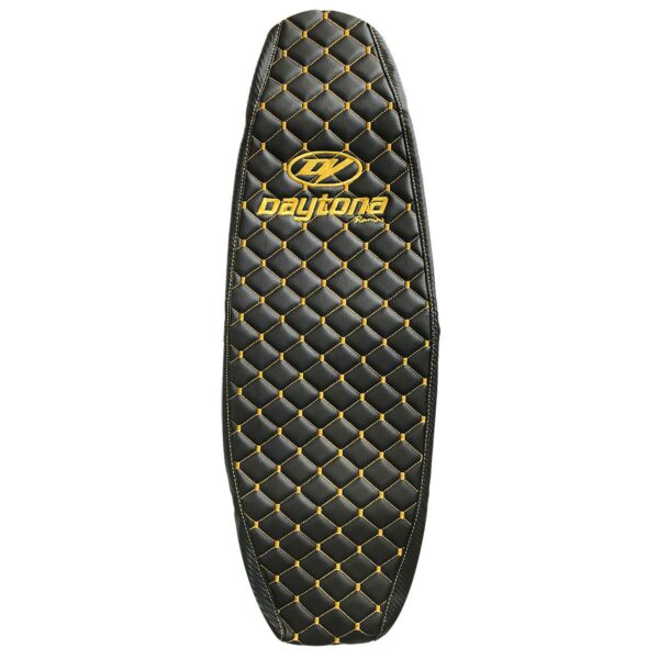 ΚΑΛΥΜΜΑ ΣΕΛΑΣ ΜΑΥΡΟ ΜΠΑΚΛΑΒΩΤΟ ΜΕ ΧΡΥΣΗ ΡΑΦΗ DAYTONA