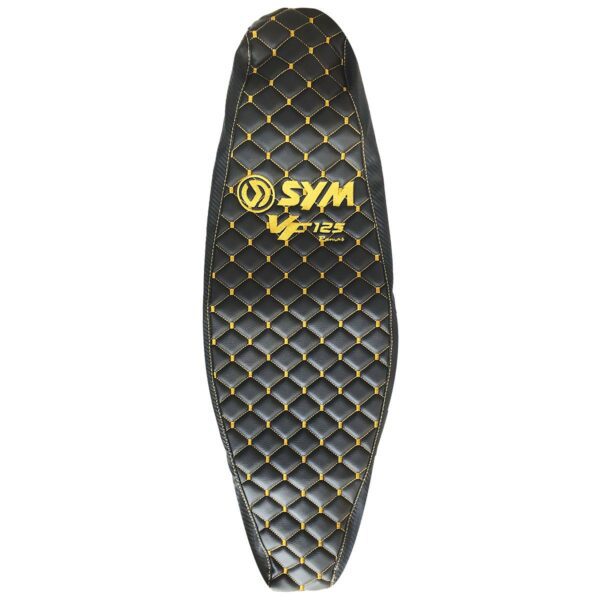 ΚΑΛΥΜΜΑ ΣΕΛΑΣ ΜΑΥΡΟ ΜΠΑΚΛΑΒΩΤΟ ΜΕ ΧΡΥΣΗ ΡΑΦΗ SYM VF125