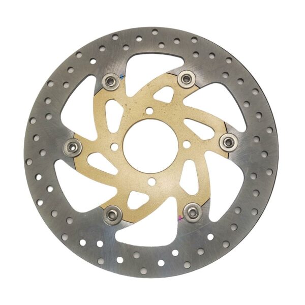 ΔΙΣΚΟΠΛΑΚΑ ΠΛΕΚΤΗ 265ΜΜ RACING YAMAHA CRYPTON X 135 TOBAKI ΧΡΥΣΗ