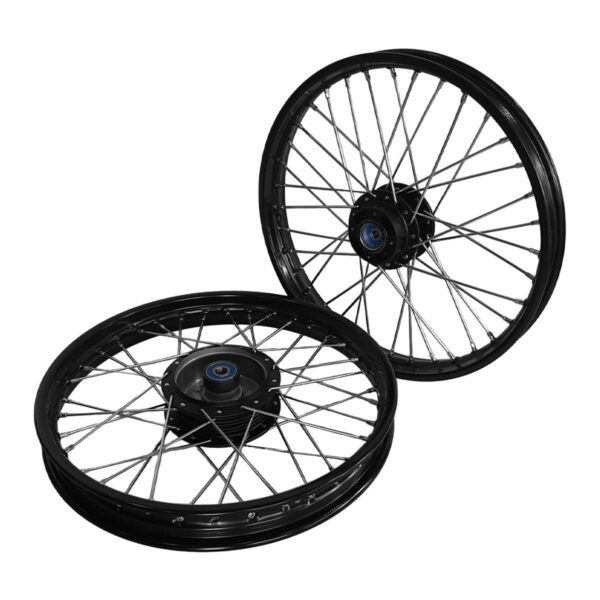 ΤΡΟΧΟΙ ΖΑΝΤΕΣ ΣΕΤ UNION ΜΑΥΡΟ ΣΤΕΦΑΝΙ/ΚΕΝΤΡΟ ΝΙΚΕΛ ΑΚΤΙΝΕΣ KAWASAKI KAZE-R 115