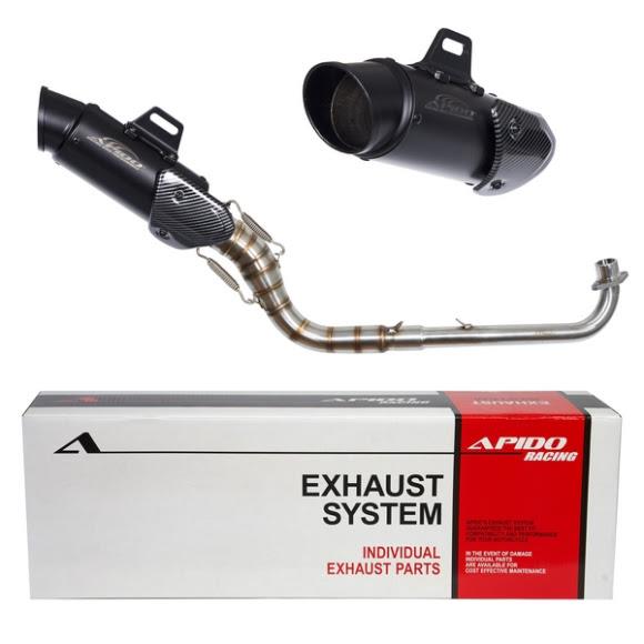 ΕΞΑΤΜΙΣΗ HIGH UP HONDA INNOVA 125 APIDO ΜΑΥΡΗ (003/3322)