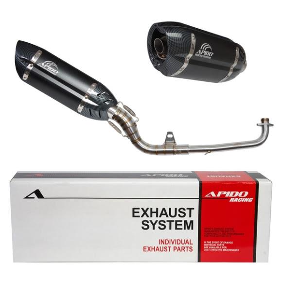 ΕΞΑΤΜΙΣΗ HIGH UP HONDA SUPRA 100 APIDO CARBON / ΜΑΥΡΗ (002/1105)