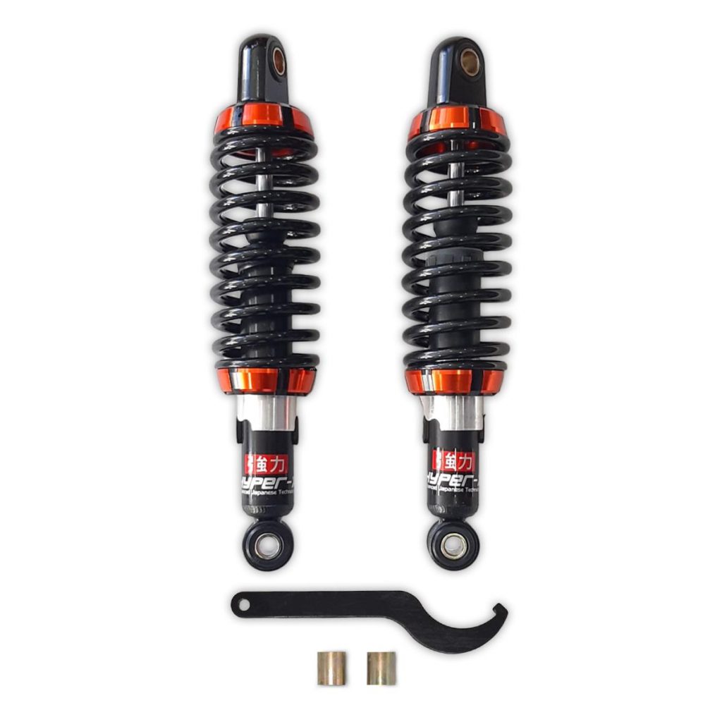 ΑΜΟΡΤΙΣΕΡ ΟΠΙΣΘΙΑ ΖΕΥΓΟΣ 28CM HONDA C50/ YAMAHA CRYPTON R115 HYPER-X ΜΑΥΡΟ