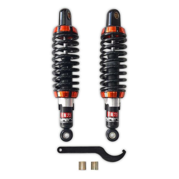 ΑΜΟΡΤΙΣΕΡ ΟΠΙΣΘΙΑ ΖΕΥΓΟΣ 28CM HONDA C50/ YAMAHA CRYPTON R115 HYPER-X ΜΑΥΡΟ