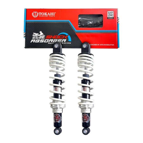 ΑΜΟΡΤΙΣΕΡ ΟΠΙΣΘΙΑ ΖΕΥΓΟΣ 33CM RACING CNC TOKAHI ΑΣΠΡΑ / ΜΑΥΡΑ