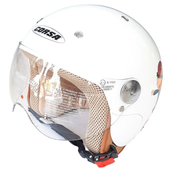 ΚΡΑΝΟΣ ΠΑΙΔΙΚΟ CORSA JET JUNIOR CX300 ΑΣΠΡΟ ΜΕ ΓΡΑΦΙΚΑ