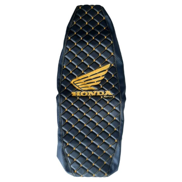 ΚΑΛΥΜΜΑ ΣΕΛΑΣ ΜΑΥΡΟ ΜΠΑΚΛΑΒΩΤΟ ΜΕ ΧΡΥΣΗ ΡΑΦΗ HONDA