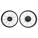 ΤΡΟΧΟΙ ΖΑΝΤΑ ΖΕΥΓΟΣ UNION ΜΑΥΡΟ ΣΤΕΦΑΝΙ/ΚΕΝΤΡΟ ΝΙΚΕΛ ΑΚΤΙΝΕΣ SUZUKI SHOGUN 110