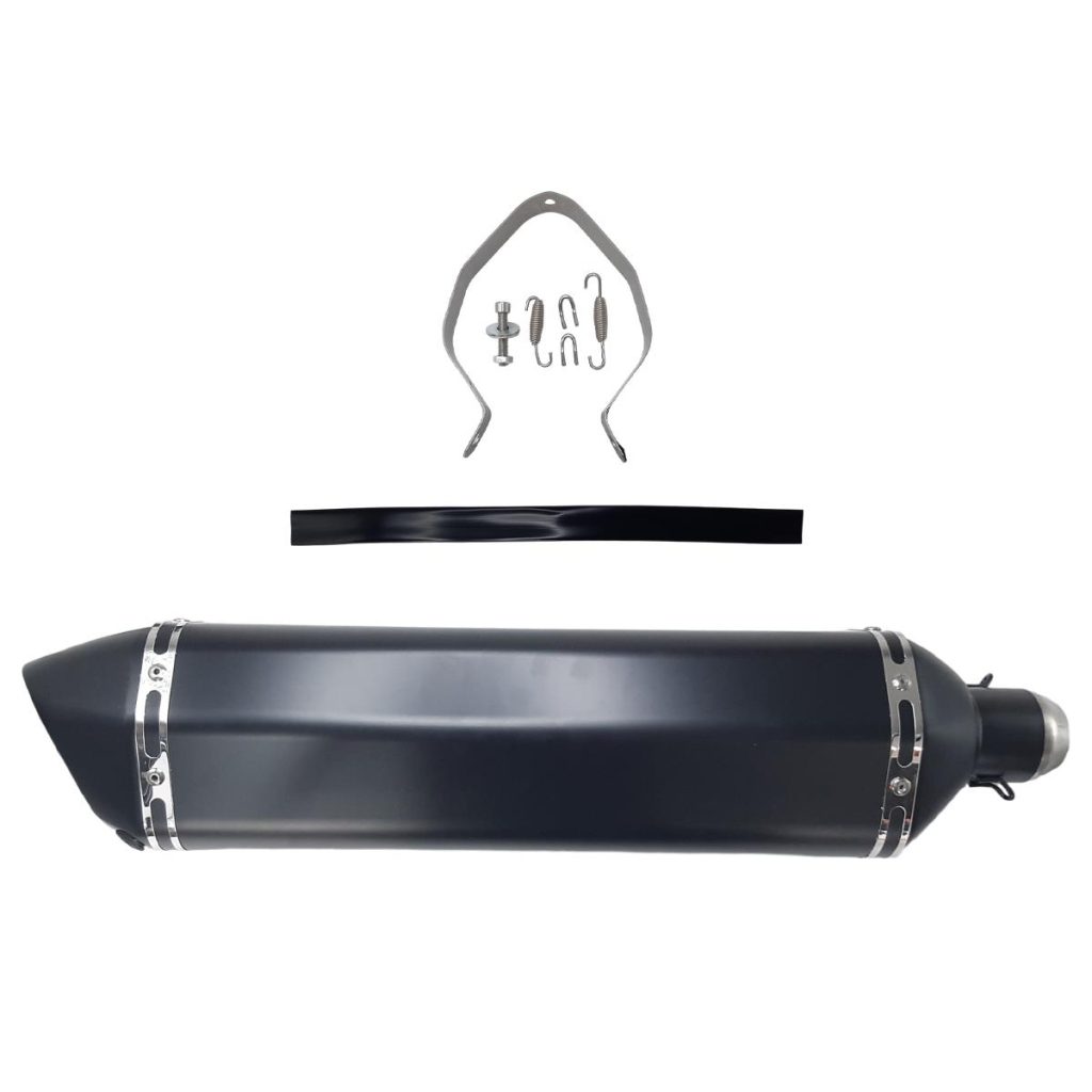 ΤΕΛΙΚΟ ΕΞΑΤΜΙΣΗΣ ΜΑΚΡΥ ΜΕ ΣΙΓΑΣΤΗΡΑ Φ35/Φ51 570MM ΜΑΥΡΗ