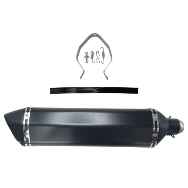 ΤΕΛΙΚΟ ΕΞΑΤΜΙΣΗΣ ΜΑΚΡΥ ΜΕ ΣΙΓΑΣΤΗΡΑ Φ35/Φ51 570MM ΜΑΥΡΗ