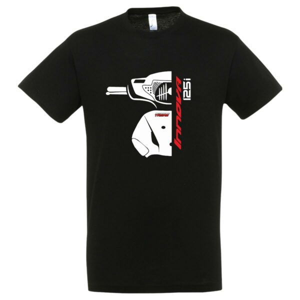 T-SHIRT MOTOHOUSETAMIAS ΜΕ ΜΗΧΑΝΑΚΙ HONDA INNOVA 125i ΜΑΥΡΗ