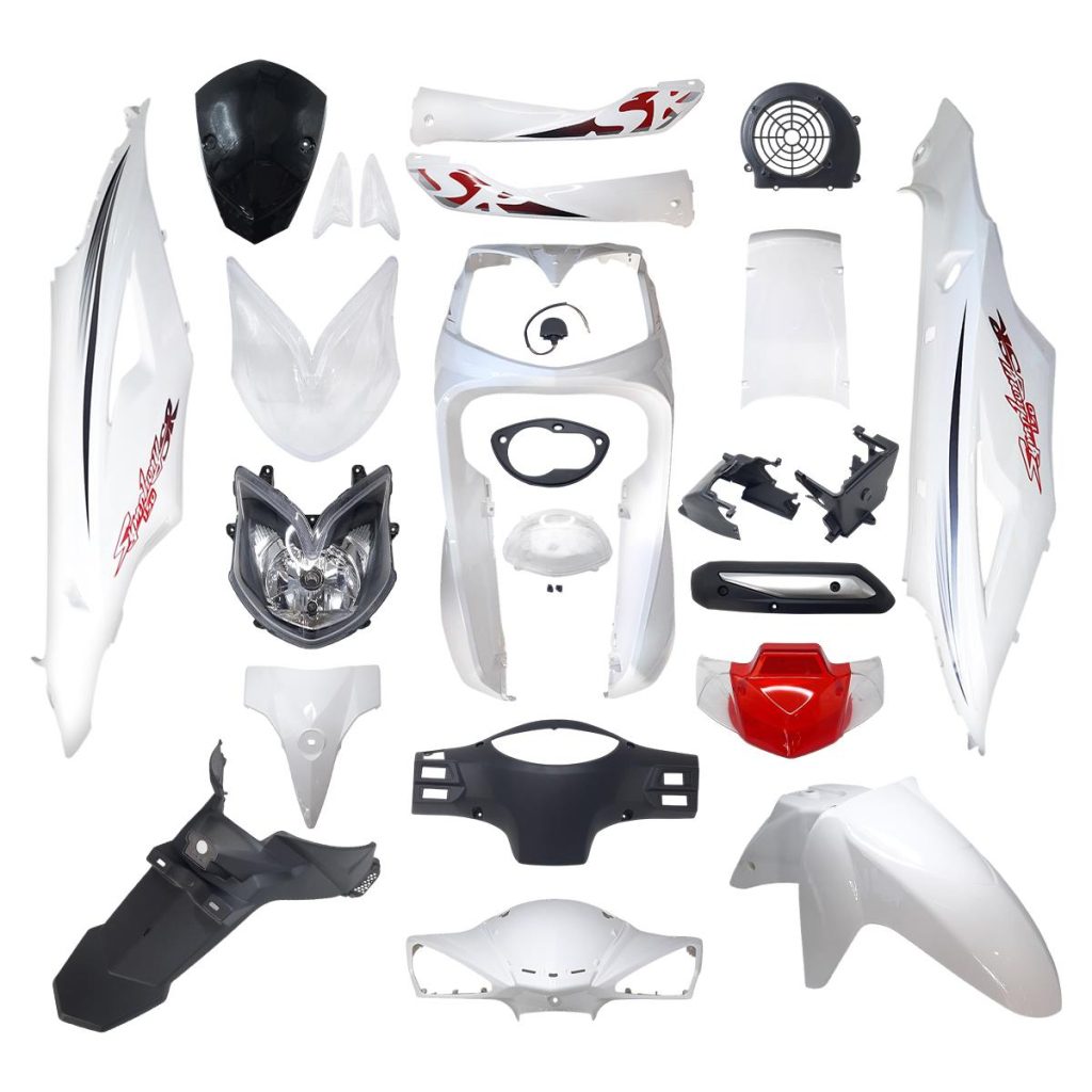 ΚΟΥΣΤΟΥΜΙ ΣΕΤ ΠΛΑΣΤΙΚΩΝ SYM SYMPHONY SR125 E4 (25TMX) ΑΣΠΡΟ