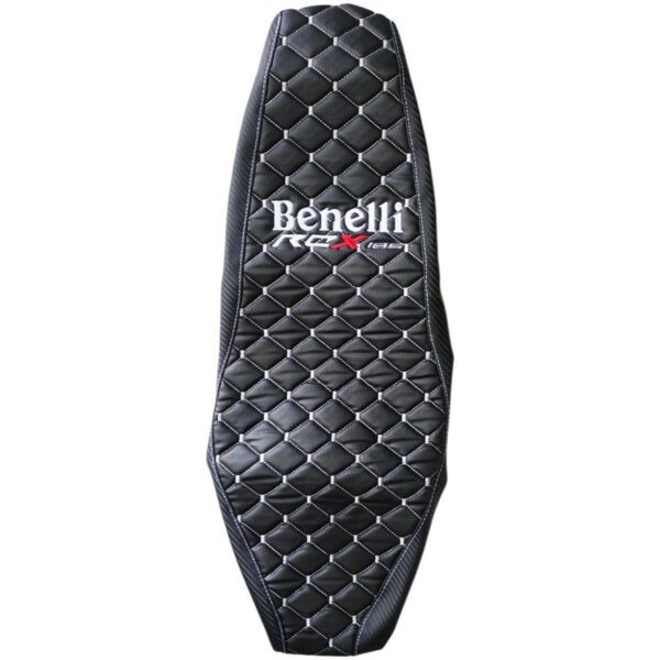 ΚΑΛΥΜΜΑ ΣΕΛΑΣ ΜΠΑΚΛΑΒΩΤΟ BENELLI RCX 185 ΜΑΥΡΟ ΜΕ ΑΣΠΡΗ ΡΑΦΗ RACING