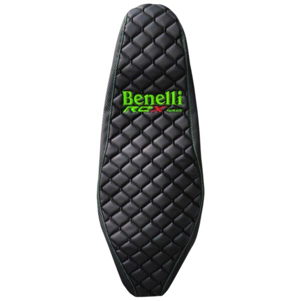 ΚΑΛΥΜΜΑ ΣΕΛΑΣ ΜΠΑΚΛΑΒΩΤΟ BENELLI RCX 185 ΜΑΥΡΟ ΜΕ ΠΡΑΣΙΝΗ ΡΑΦΗ RACING
