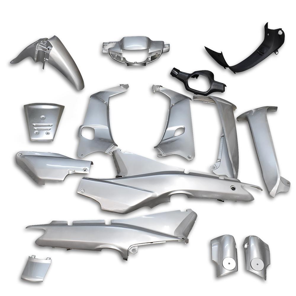 Κουστούμι σετ πλαστικά HONDA SUPRA NK ασημί