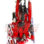 Σετ κουστούμι πλαστικών Z125 καλής ποιότητας κόκκινα με αυτοκόλλητα