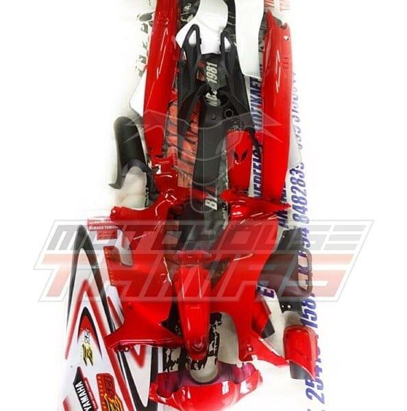 Σετ κουστούμι πλαστικών Z125 καλής ποιότητας κόκκινα με αυτοκόλλητα