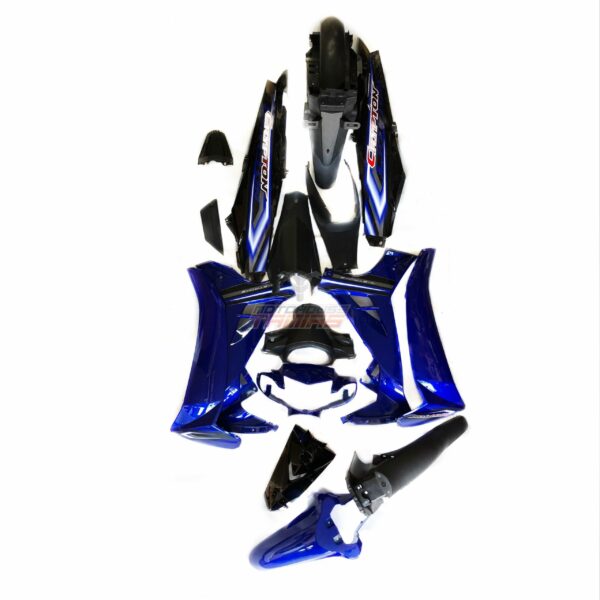 Κουστούμι πλαστικών γνήσιο YAMAHA CRYPTON T 110 ΜΠΛΕ ΜΑΥΡΟ